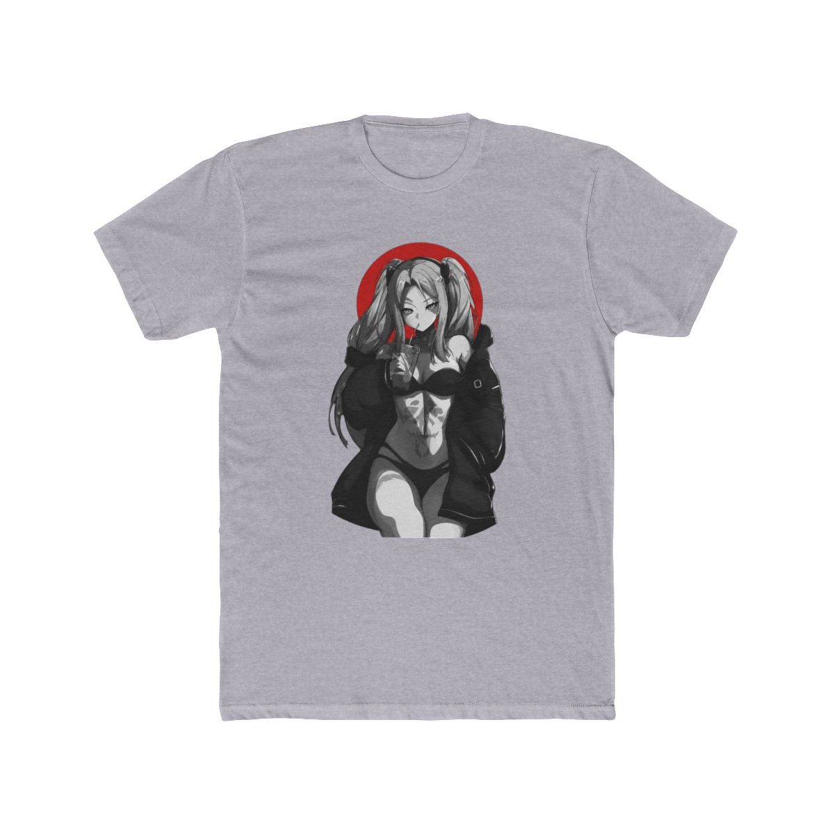 Rebecca Simple Black Red And White T Shirt | Cyberpunk: Edgerunners