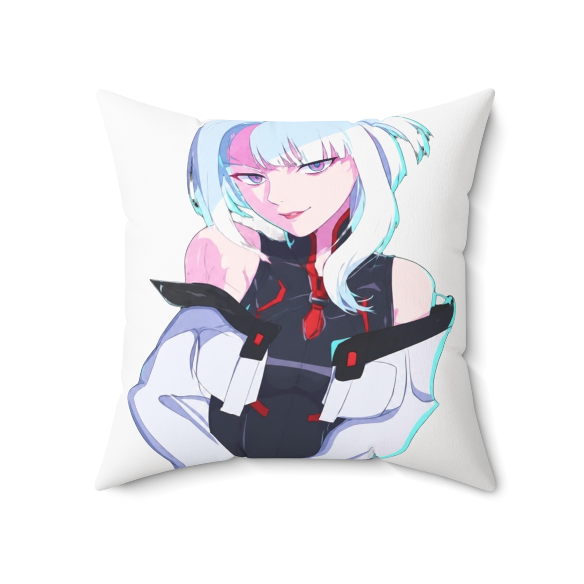 Luccy - Cyberpunk Edgerunners Throw Pillow | Cyberpunk: Edgerunners - alternate angle 5, merchandise
