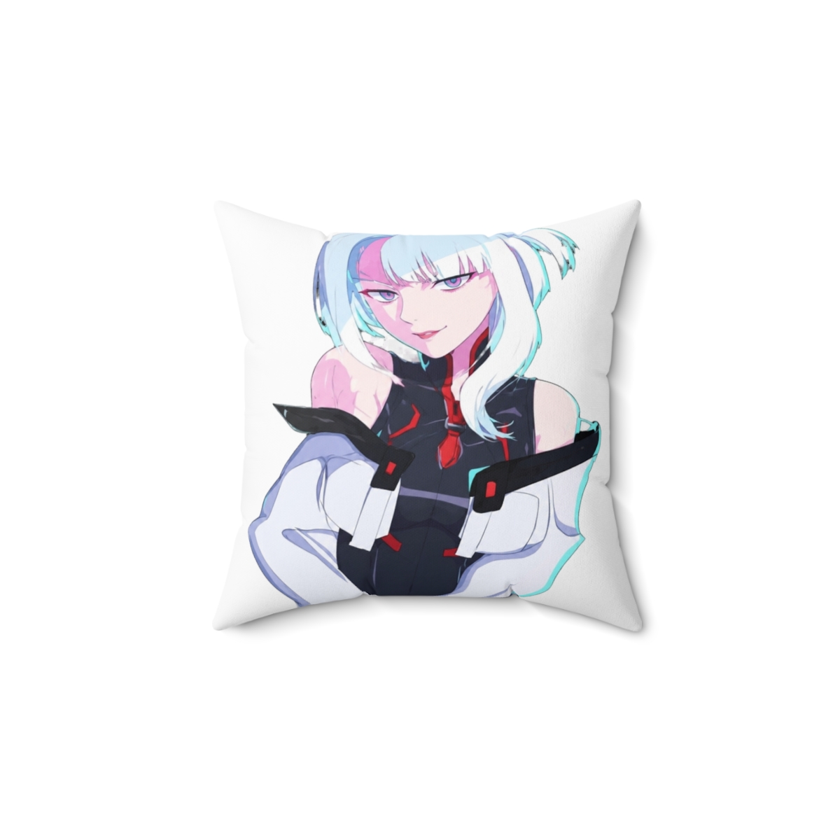 Luccy - Cyberpunk Edgerunners Throw Pillow | Cyberpunk: Edgerunners - alternate angle 1, merchandise