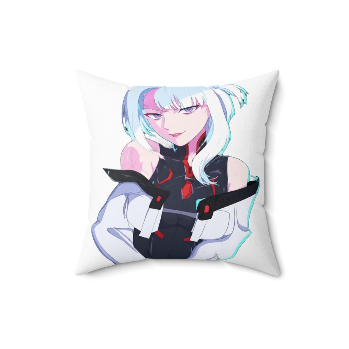 Luccy - Cyberpunk Edgerunners Throw Pillow | Cyberpunk: Edgerunners - alternate angle 2, merchandise