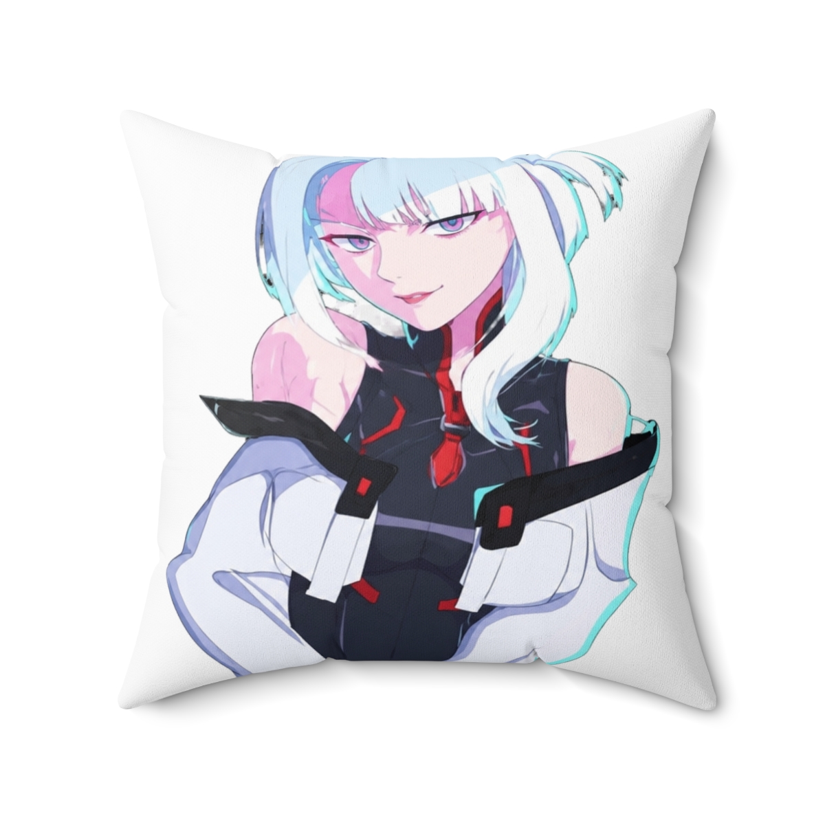 Luccy - Cyberpunk Edgerunners Throw Pillow | Cyberpunk: Edgerunners - alternate angle 4, merchandise